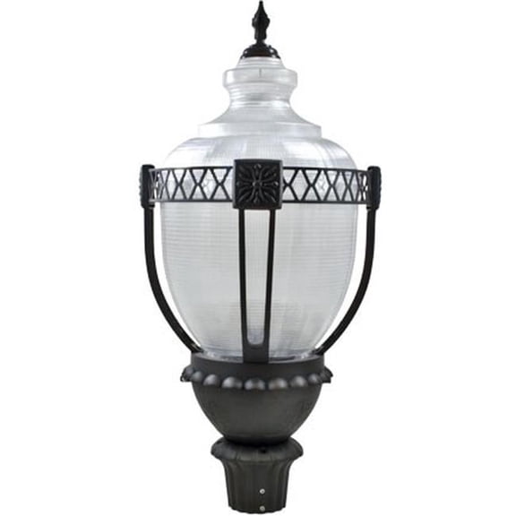 Dabmar Lighting GM660-L63-50K-B 120V-277V E39 LED 63W 50K Cast Aluminium Post Light Top Fixture, Black