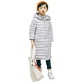 thumbnail image 3 of BULLPIANO Big Boy Girl and Todder Long Light-Weight Hooded Puffer Coat Warm Winter Jacket Snowsuit Outerwear 3-11 Years, 3 of 5
