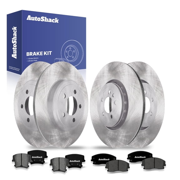 AutoShack Front & Rear Brake Rotors & Ceramic Pads for Chrysler & Dodge, 300 2014-2018 Challenger 2022, RWD V6 3.6L