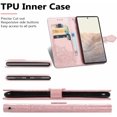 thumbnail image 4 of case for Google Pixel 6 Pro Mandala Wallet Case,Slim 3D Flip Leather Magnetic Closure with Credit Card Holder & Hand Strap Flip Folio Closure Phone Case for Google Pixel 6 Pro MTL Rose Gold, 4 of 7