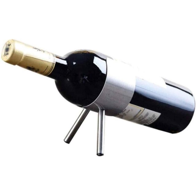 Estante para Vinos de Acero Inoxidable TUNC Decoración para Estantes para Vinos