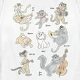 thumbnail image 2 of Women's Aristocats The Whole Cat Crew Graphic Tee White X Large, 2 of 4