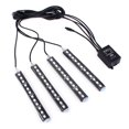 thumbnail image 4 of Atmospheres Light 12 LED 7 Colorful Remote Control Ambient Foot Well Lighting Car Interior Parking ANGGREK Ambient Light, 4 of 8
