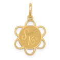 thumbnail image 1 of 14k Sweet Sixteen Disc Charm in 14k Yellow Gold, 1 of 2