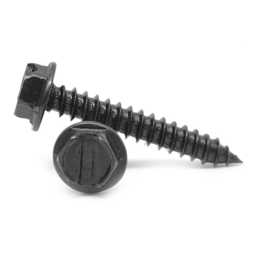 1016 x 1 Sheet Metal Screw Slotted Hex Washer Head Type AB Low Carbon