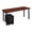 Cherry & Black, variant on Kee 60 in. Single Mobile Pedestal Desk, Cherry & Black