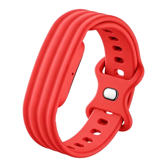 Adjustable Silicone Watch Strap Compatible for Air Smartwatch , Ridged Sport Wrist Strap for Daily Wear, 11.14 In