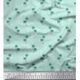 thumbnail image 1 of Soimoi Modal Satin Fabric Floral & Coconut Tree Night Wear Print Fabric by The Yard 42 Inch Wide, 1 of 1