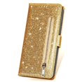 thumbnail image 4 of Case for FOXDOCK Samsung Galaxy S23 Plus Glitter Zipper Wallet Case with Short Hand Strap, 4 of 4