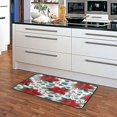 thumbnail image 6 of 39x20 Inch Non-Slip Floor Mat Hallway Runner Rug Entrance Floor Mat Runner for Kitchen and Living Room Red Berries and Flowers, 6 of 8