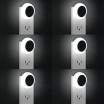 6 Pack Night Light, LED Night Lights Plug into Wall with Dusk to Dawn sensors, Plug in Night Lights for Kids Room, Bedroom, Bathroom, Baby Nursery,Stair Lights, Hallway Light, Daylight