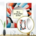 thumbnail image 3 of Designart "Surreal Op Art Spectrum Vibrant and Colorful II" Abstract Multi-Color Large Square Mirror - Square Bedroom Mirror Printed Wall Decor - Transitional Square Printed Wall Mirror Art, 3 of 5