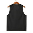 thumbnail image 5 of FRSASU Mens Knitted Tank Tops Casual Sleeveless Hollow Out Crochet T-Shirts Muscle Summer Beach Hippie Breathable V-Neck Vest Black, 5 of 8