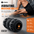 thumbnail image 2 of 17Well RECOVERO ROLL, Black Portable Vibrating Massage Roller, 4 Vibration Modes For Gym Home Muscle Recovery, 2 of 10