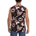 thumbnail image 4 of Fotbe Butterfly Men's Camiseta sin Mangas Estampada para Hombres, Playera Casual para Gimnasio, Entrenamiento, Playa-X-Large, 4 of 7