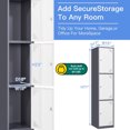 thumbnail image 3 of STANI Metal Locker for Gym, School, Office, 71" Metal Storage Locker Cabinets for Employees, Students Steel Lockers Three Tier with 3 Doors, 3 of 8