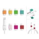 thumbnail image 3 of Protector de cable de recarga de 4 piezas, protector de cable USB, protector de cable USB para iPhone5, 5s, 6, 6s (rosa), 3 of 5