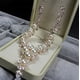 thumbnail image 1 of Fiudx Collar de Moda, Colgante de Cristal de Diamante Radiante, Elegante Diseño de Perla, Cadena de Eslabones Moderna, Ideal para Bodas, Regalo Perfecto para Mujer, Peso Ligero de 38 Gramos., 1 of 6