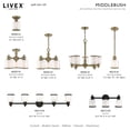 thumbnail image 4 of Livex Lighting - Middlebush - 3 Light Bath Vanity in Traditional Style - 23.5, 4 of 16