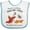 White and Blue, variant on Inktastic There's No Party Like Mardi Gras with Partying Seafood Boys or Girls Baby Bib