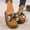 #0004-Brown, variant on Women's Cozy House Slippers - Plush Knit Upper, Coral Lining, Memory Foam, Machine Washable, Non-Slip Sole - Ideal Gift for Women Gift