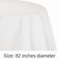 thumbnail image 5 of 12/Case Bulk White Round Paper Table Covers 82 inch, 5 of 6