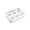 White, variant on Portable Six Compartment Pill Organizer Travel Medicine Storage Box Rectangular Plastic Case for Daily Use
