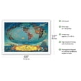 thumbnail image 2 of Routes of the Flying Clipper Ships - Pan American World Airways (PAA) - Vintage Airline Travel Poster by L. Helguera c.1945 - Fine Art Rolled Canvas Print 27in x 40in, 2 of 4