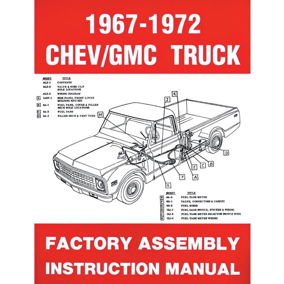 Detroit Iron OEM 1967 - 1972 Chevrolet / GMC Truck Assembly Manual