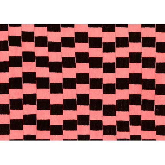 Ahgly Company Machine Washable Indoor Rectangle Abstract Red Modern Area Rugs, 2' x 4'