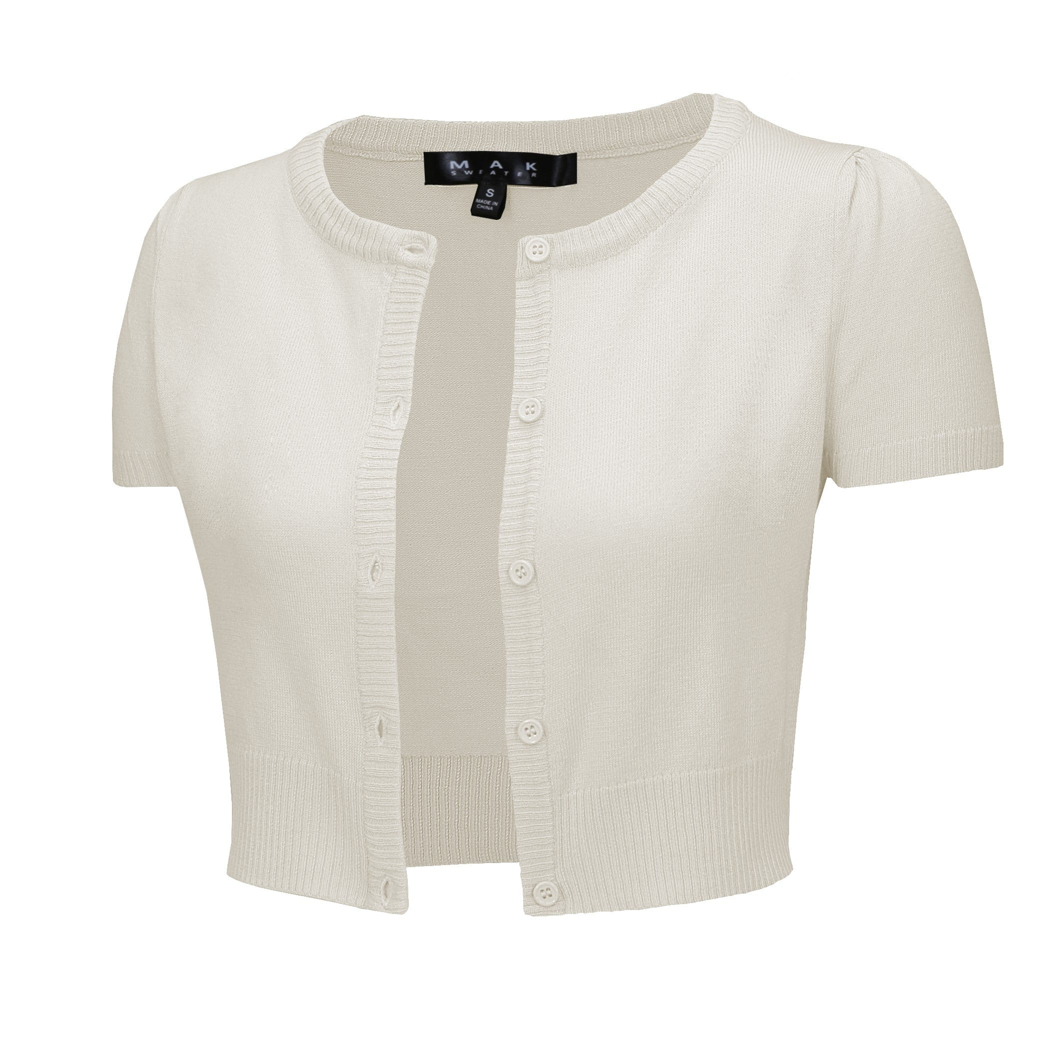 Short sleeve half clearance cardigan