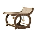 thumbnail image 5 of CarpNettore Cat Sisal Lounge Chair Elevated Cat Bed Furniture Kitty Scratch Resistant Wooden Brown, 5 of 9