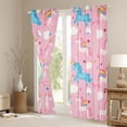 thumbnail image 3 of Feelyou Cute Unicorn Teen Blackout Curtains Set of 2 (52x84 Each), Dreamy Cloud Rainbow Window Curtains, Fairy Tale Princess Curtains and Drapes, Living Room Curtains Decor, 3 of 6