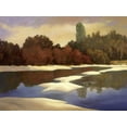 thumbnail image 2 of Reynolds, Graham 32x25 Black Ornate Wood Framed with Double Matting Museum Art Print Titled - Sandbanks I, 2 of 4