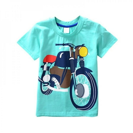 

Oaktree Kids Baby Boys T-shirt Cartoon printing Short Sleeve Summer Tee Shirts Tops