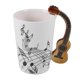 thumbnail image 1 of Creative Novelty Guitar Handle Ceramic Cup Free Spectrum Coffee Milk Tea Cup Personality Mug Unique Gits Idea, 1 of 5