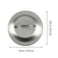 thumbnail image 2 of Round Stainless Steel Dome Lid for Cooking, Grilling, Steaming, Basting - Metal Pot Cover for Kitchen Use, 2 of 6