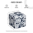 thumbnail image 4 of Lsque Hawaiian Style Printed Tissue Box Cover Holder, Facial Paper Organizer Dispenser,Square with Bottom Belt, PVC Leather Decorative Organizer, 4 of 8