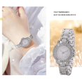 thumbnail image 6 of COFEST Ladies Rhinestone Watch Fashion, Gypsophila Diamond Bracelet Watch, Steel Strap Alloy Quartz Watch, Elegant Women's Timepiece Gift A, 6 of 8
