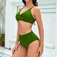 thumbnail image 3 of TOPIO Women Swimsuit Two Piece Swimwear Sexy Push Up High Waist Bikini Swimsuit, 3 of 6