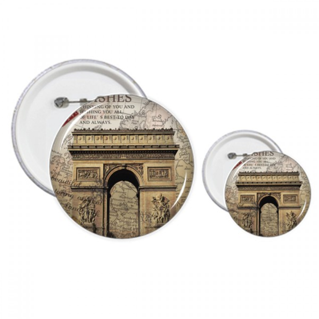 Kit de Conception de Badges et Boutons Arc de Triomphe Meilleures Épingles de Paris Ensembles d'Artisanat