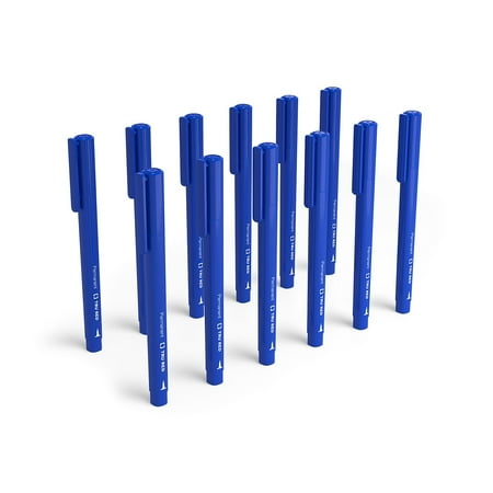 UPC: 0718103316255 | TRU RED Permanent Markers Ultra Fine Tip Blue Dozen TR54537