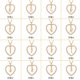 thumbnail image 1 of Fashionable and simple diamond-encrusted love necklace for women 26-letter heart necklace with temperament and versatile clavicle chain Couple jewelry Valentine's Day gift, 1 of 5