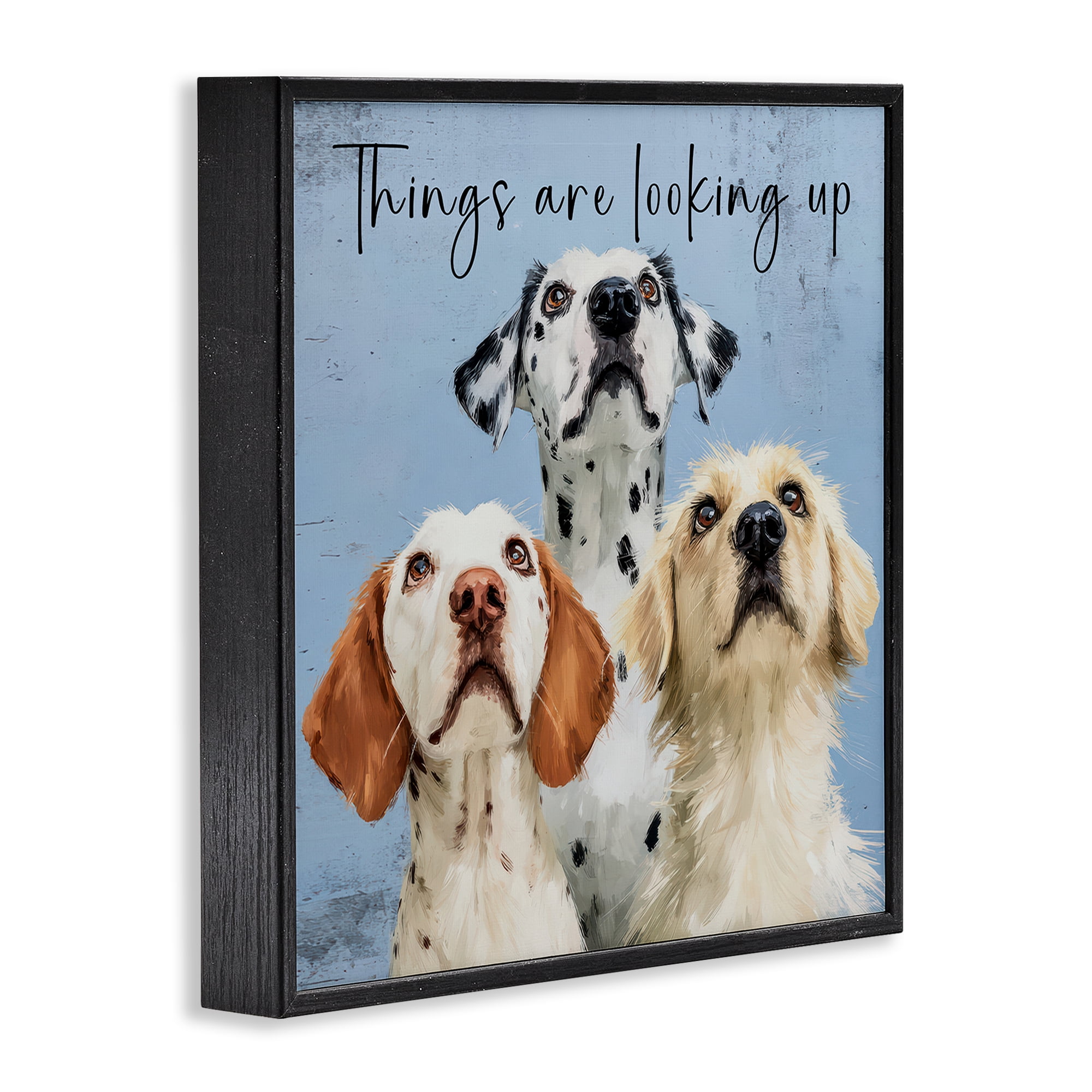 Stupell Industries Things Are Looking Up Black Framed Giclee Art, design by Kim Curinga