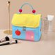thumbnail image 3 of Cute Little House Quilted Makeup Bag Women Handheld House With Roof Style Portable Travel Storage Large Bag Cosmetic Toiletry Bag For, 3 of 5
