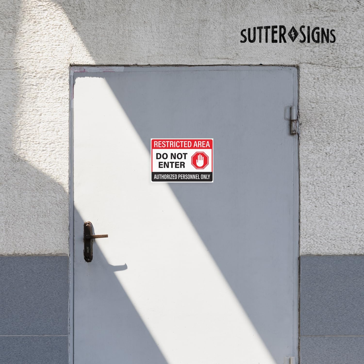 Custom Restricted Area Authorized Personnel Only Sign – Made In USA (Multiple Sizes, Aluminum)