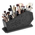 thumbnail image 1 of Soporte para brochas de maquillaje con decoración de ataúd gótico, regalos de bruja espeluznante para mujeres, vitrinas de cosméticos con calavera, soporte para bolígrafo, escritorio, organizador de o, 1 of 1