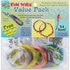Plastic Coated Fun Wire Value Pack 9' Coils-Translucent - 24 Gauge, 6/Pkg, Pk 3