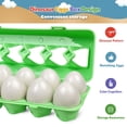 thumbnail image 4 of Skrtuan Huevos De Dinosaurio A Juego 12 Piezas Dinosaurio De Aprendizaje Juguetes De Pascua Regalo para Niños Pequeños 1 2 3 Años Juego Educativo Preescolar Montessori Reconocimiento De Formas De Colo, 4 of 5