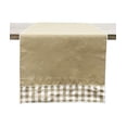 thumbnail image 5 of Fennco Styles Handmade Reversible Checkered Border Design Table Runner, 5 of 17